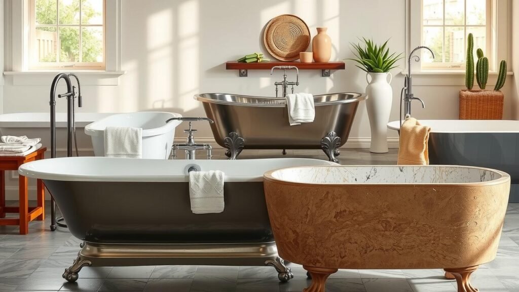 Breakdown of Average Costs for Different Bathtub Materials