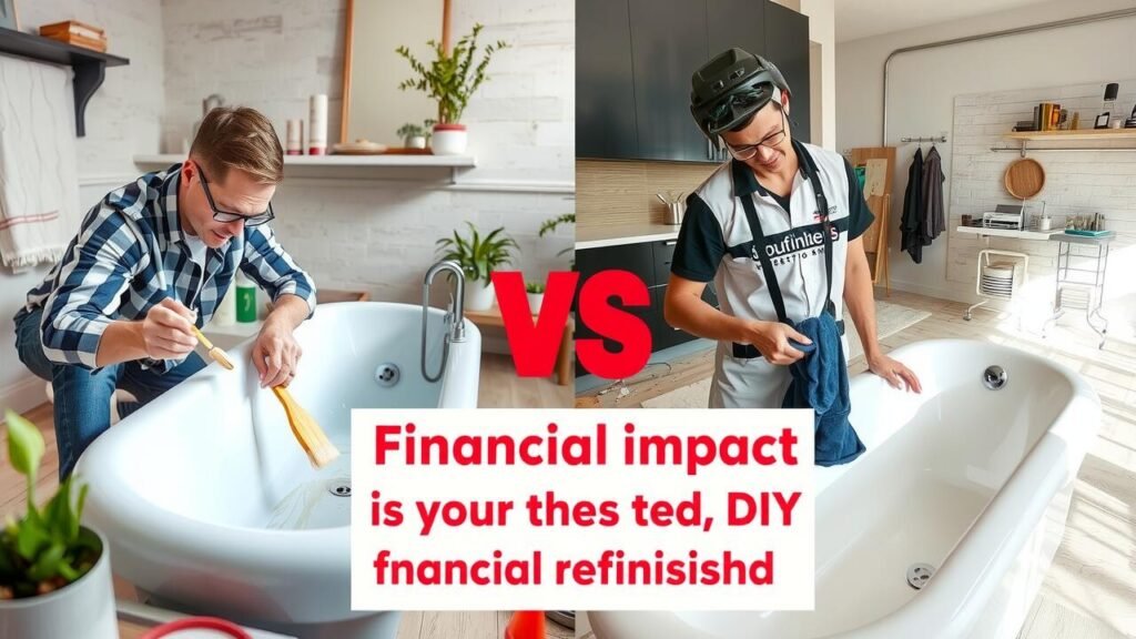 Comparing the Financial Impact of DIY versus Hiring Professionals for Bathtub Refinishing