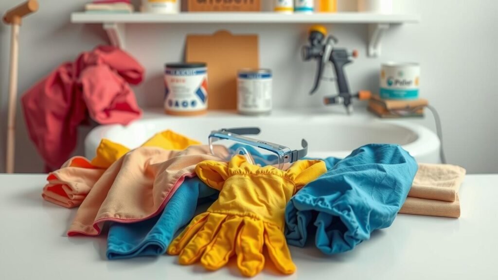 Protective Clothing for Bathtub Refinishing Tasks