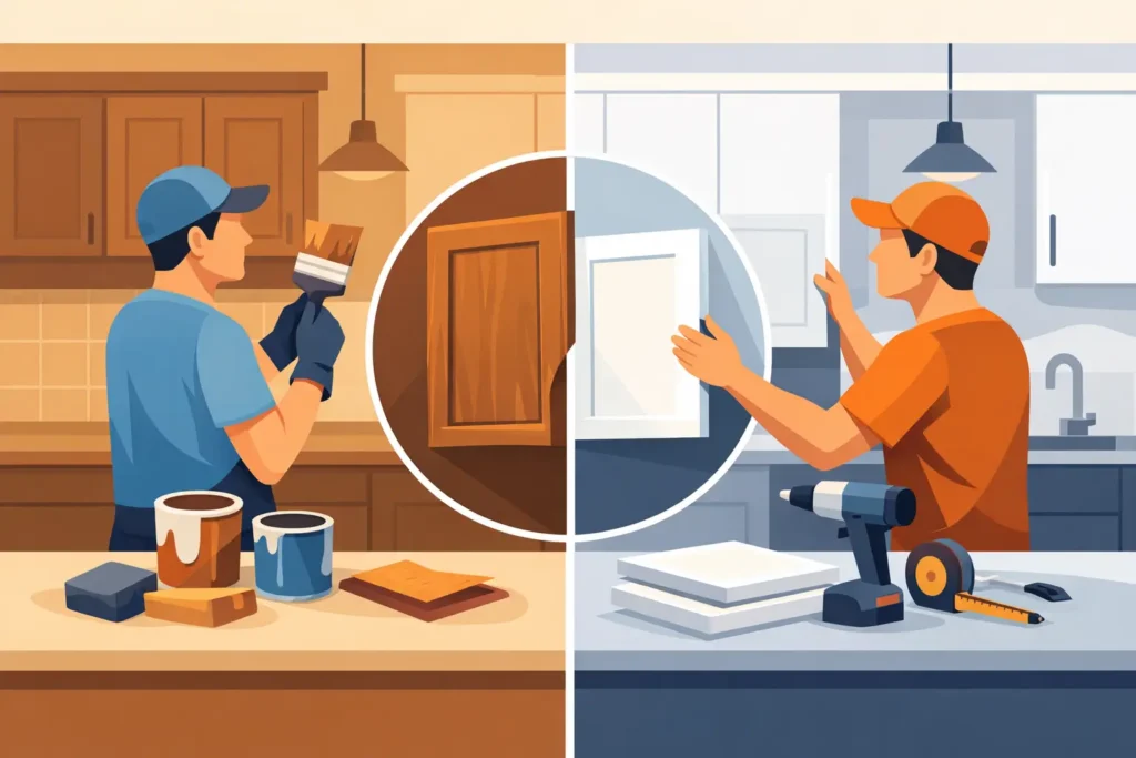 Cabinet Refinishing vs Refacing: Which Fits?