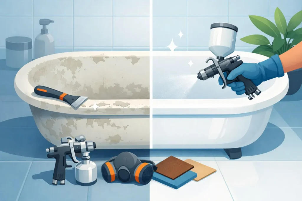 How to Refinish Bathtub Surface the Right Way