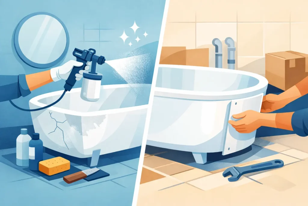 Reglazing vs New Bathtub: Which Saves More?