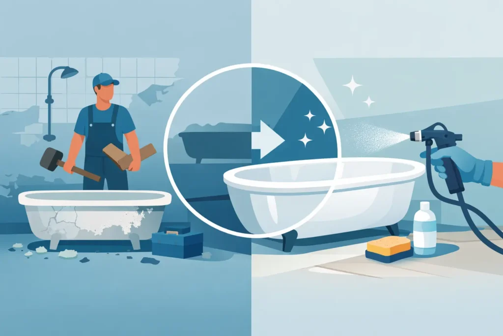 Replace Tub or Reglaze? What Makes Sense
