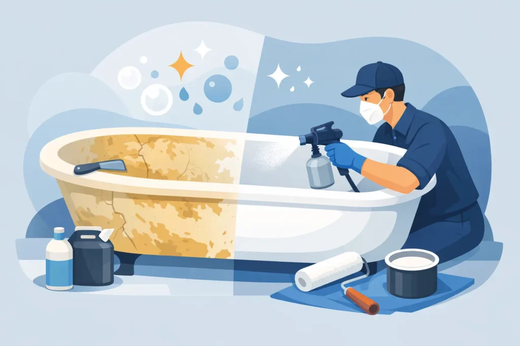 What Does Reglazing a Tub Mean?