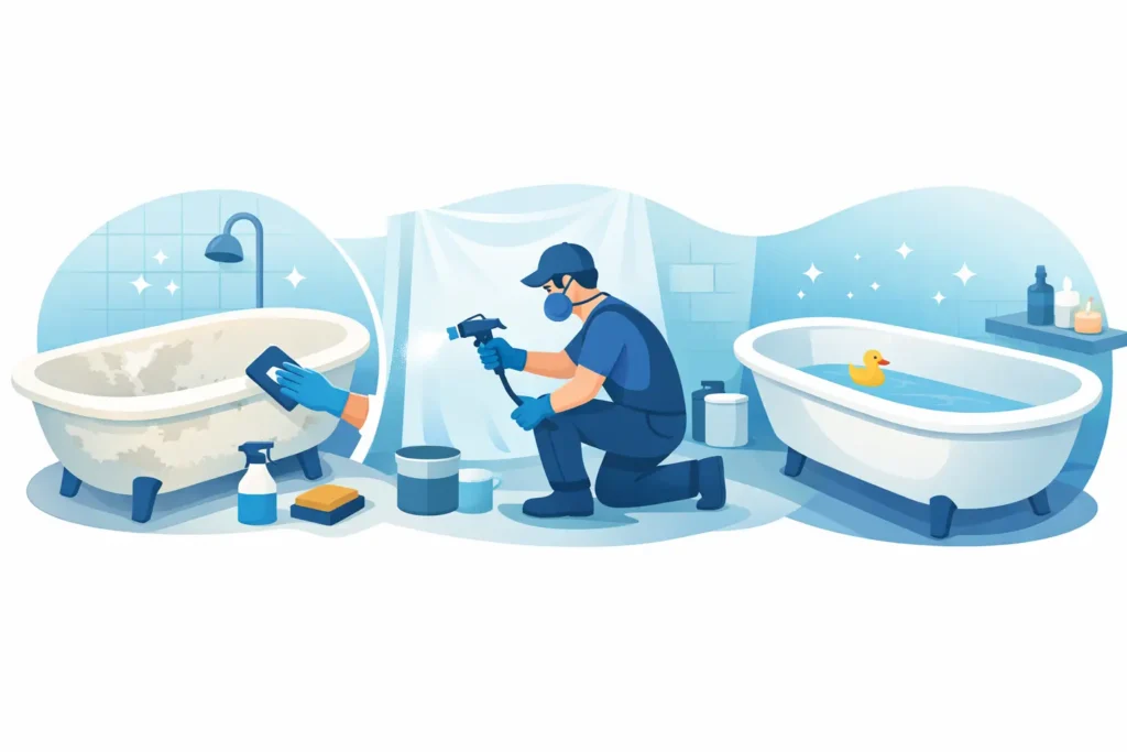 Bathtub Reglazing Process Guide