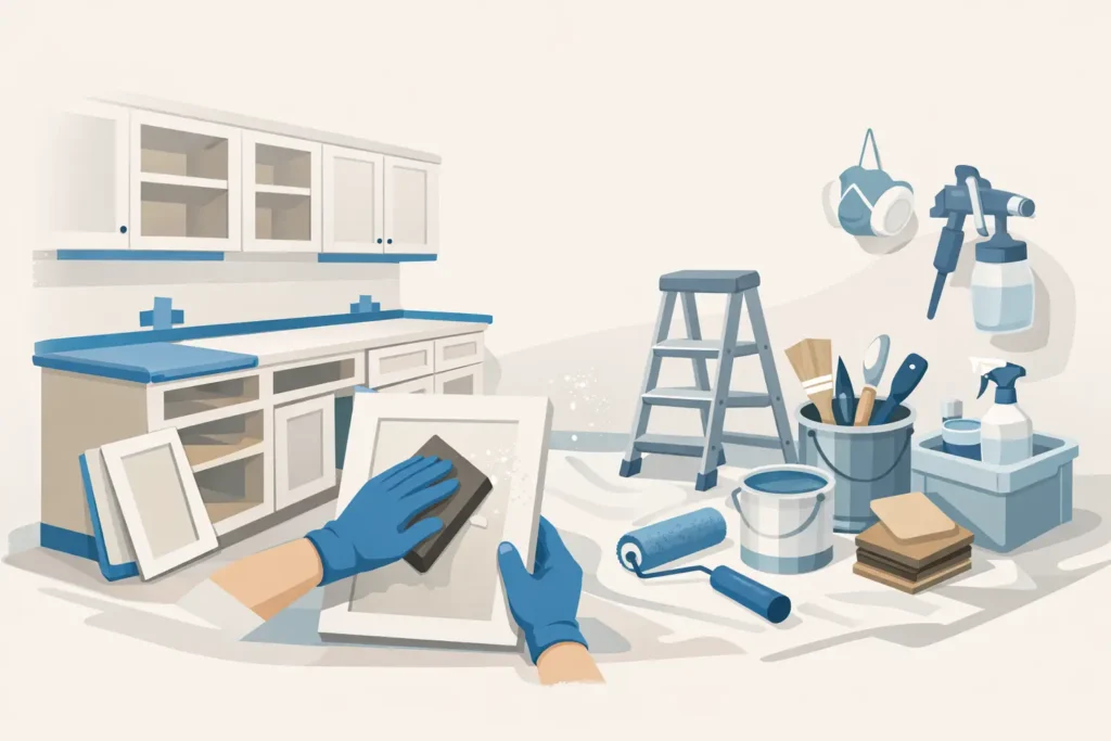 How to Prepare Cabinets for Painting Properly