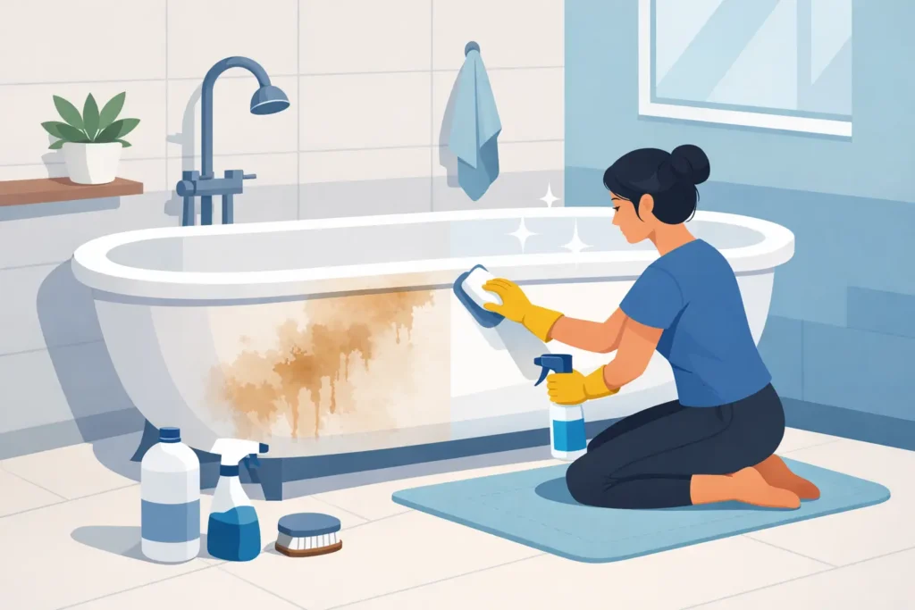 How to Remove Bathtub Stains Without Replacing It