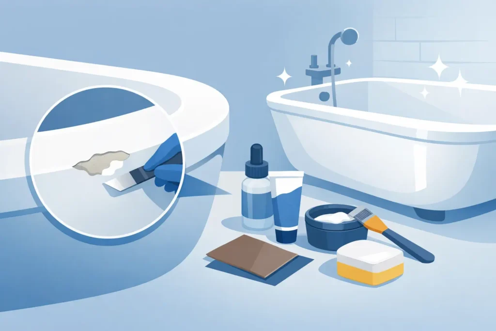 How to Restore Chipped Bathtub Surfaces