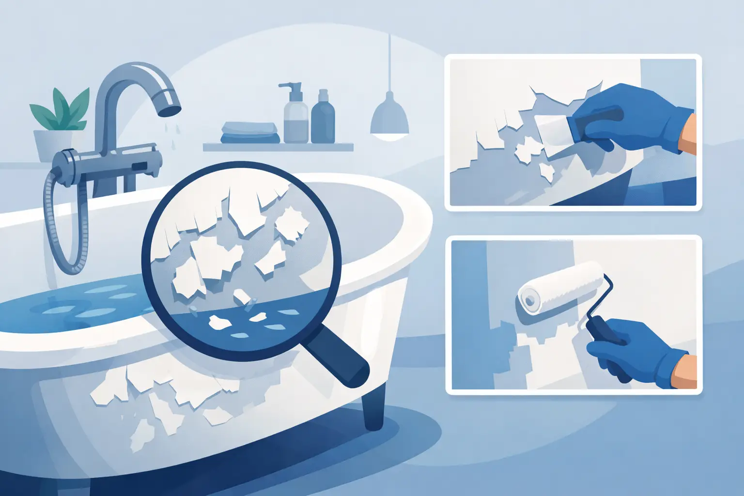 Why Is Bathtub Paint Peeling? Causes and Fixes